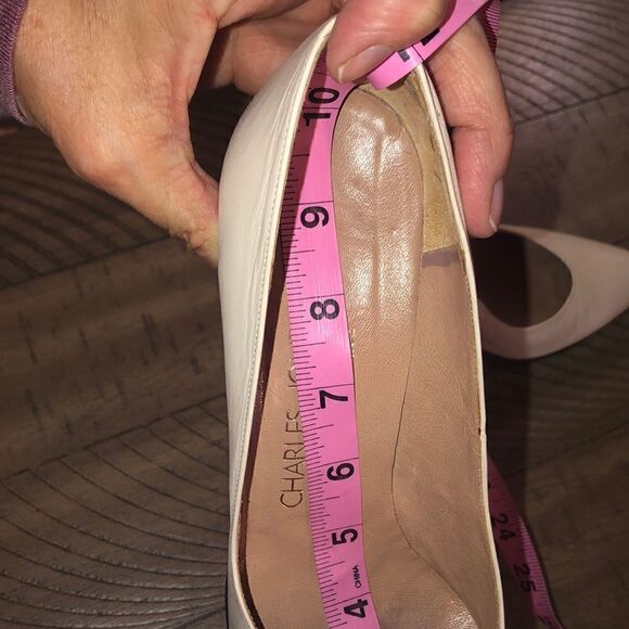 Charles Jordan Leather Semi Point Pumps Made in France 🇫🇷 4” heel SEXY! - Picture 3 of 17